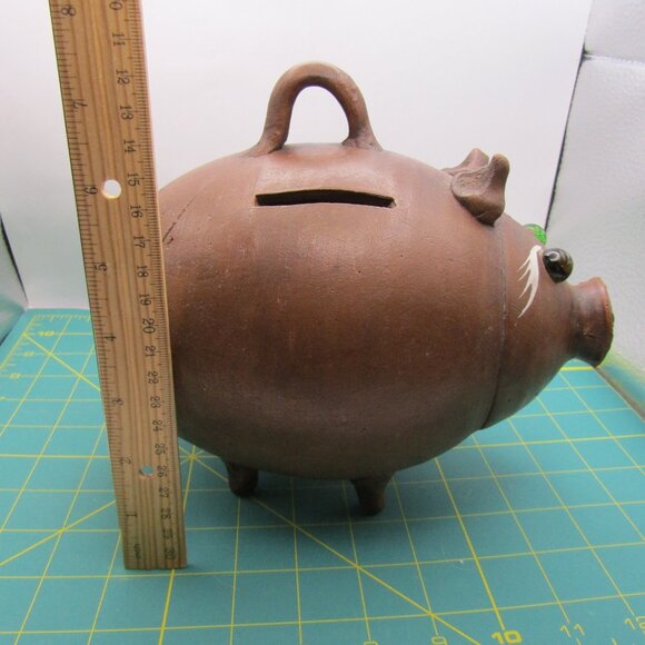 Vintage Mexican Pottery Piggy Bank - Picture 15 of 15